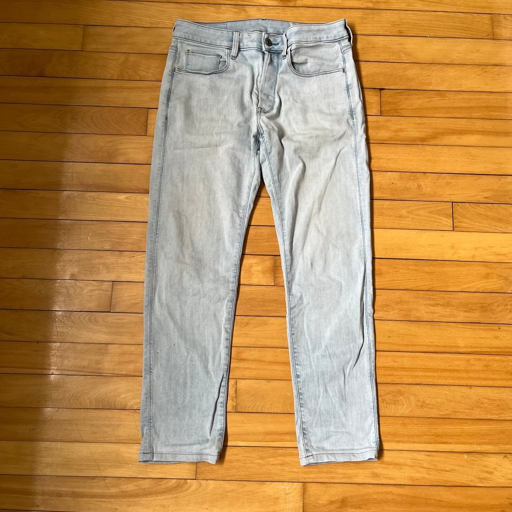 G-Star RAW 3301 Deconstructed Slim Jeans Light Wash Blue 30x32 D05702-8968-4974